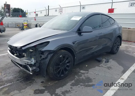 2022 Tesla Model Y Long Range Dual Motor All-Wheel Drive из США, поврежденный, VIN 7SAYGDEE1NF436944
